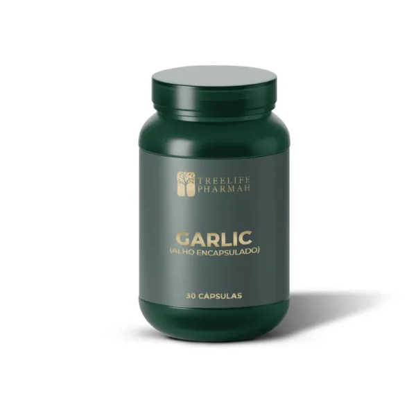 Garlic - Alho Encapsulado da Treelife Pharmah para saúde cardiovascular e imunidade