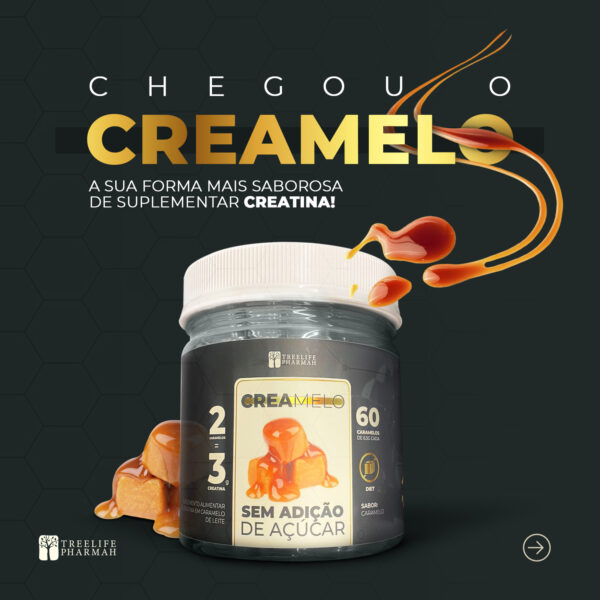 Suplemento de creatina Creamelo da Treelife Pharmah - Farmácia de manipulação